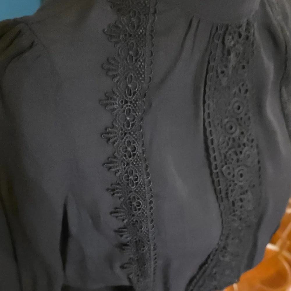 Sweet Wanderer Black Lace Blouse - Picture 4 of 5